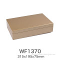 [stock]High glossy golden lacquer jewelry package boxes,middle jewelry display case